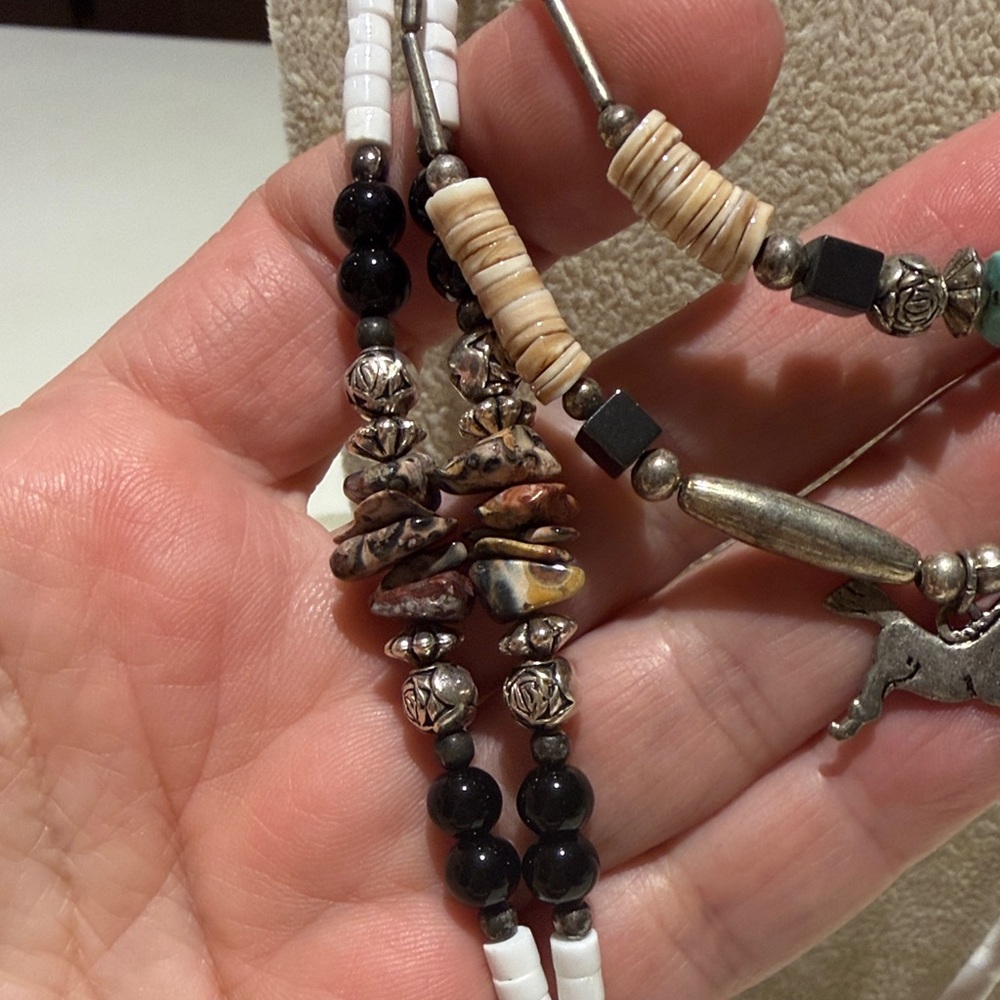 Native American Inspired Equine Multi-Layered Bea… - image 3